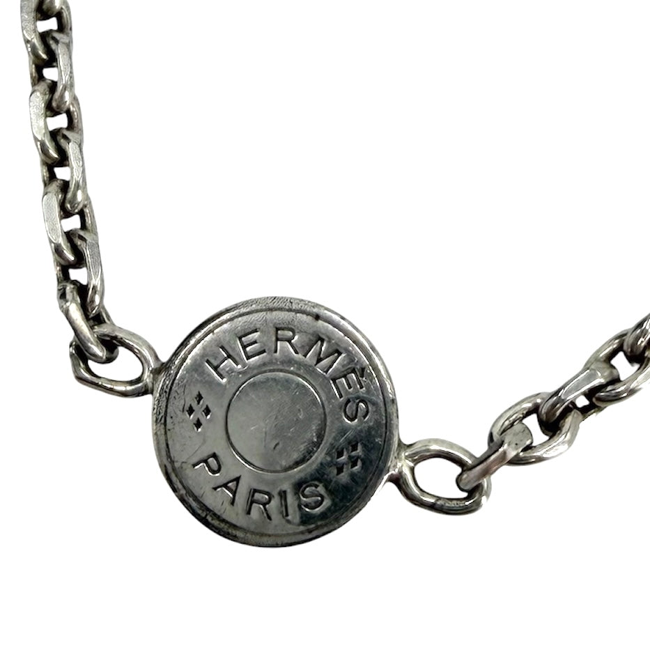 HERMES エルメス ネックレス ミニセリエ ペンダント ジュエリー アクセサリー シルバー925 レディース 約4.9g【中古品】