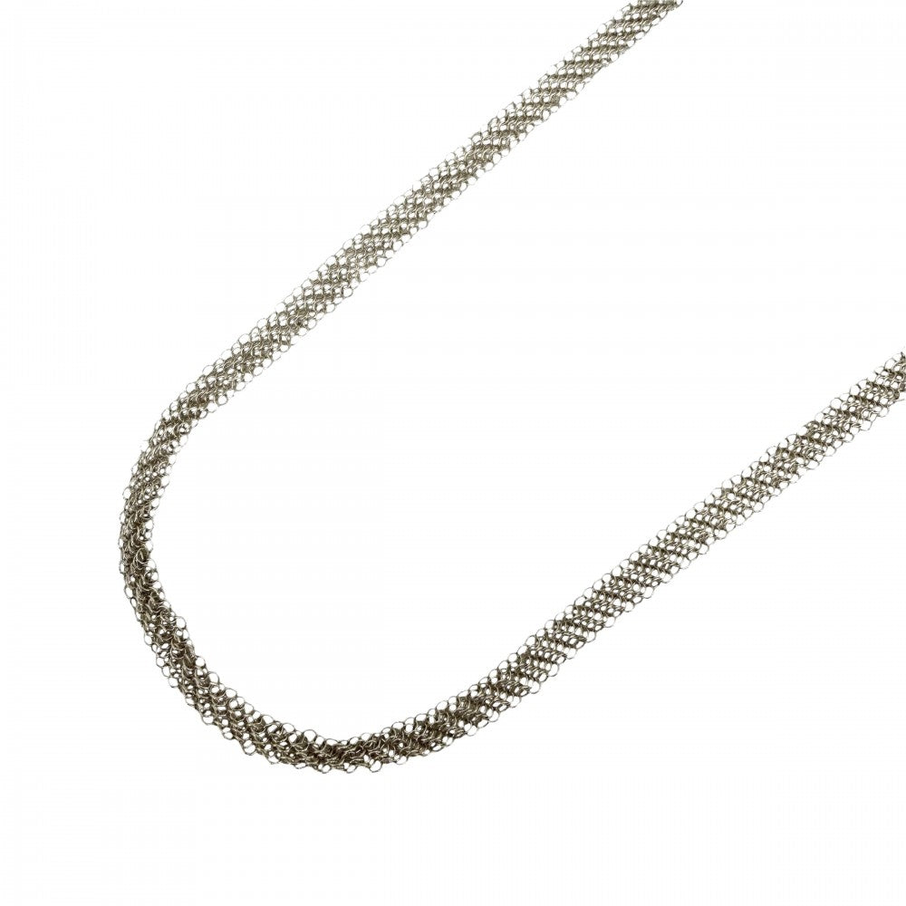 TIFFANY&Co. ティファニー ネックレス メッシュ エルサペレッティ ジュエリー アクセサリー シルバー925 レディース 約7.5g【中古品】