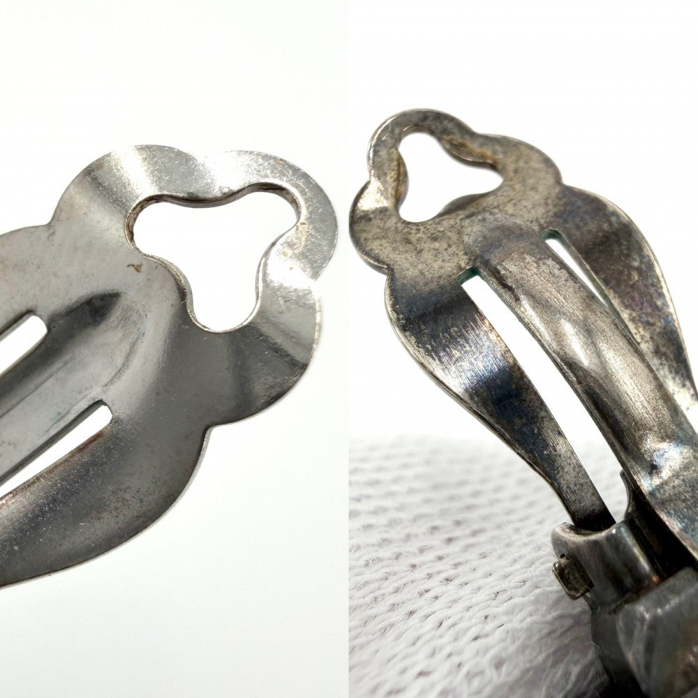 CHANEL シャネル イヤリング ラウンド メダル アクセサリー コイン マドモアゼル 96A シルバー レディース 約14.0g 1996年【中古品】