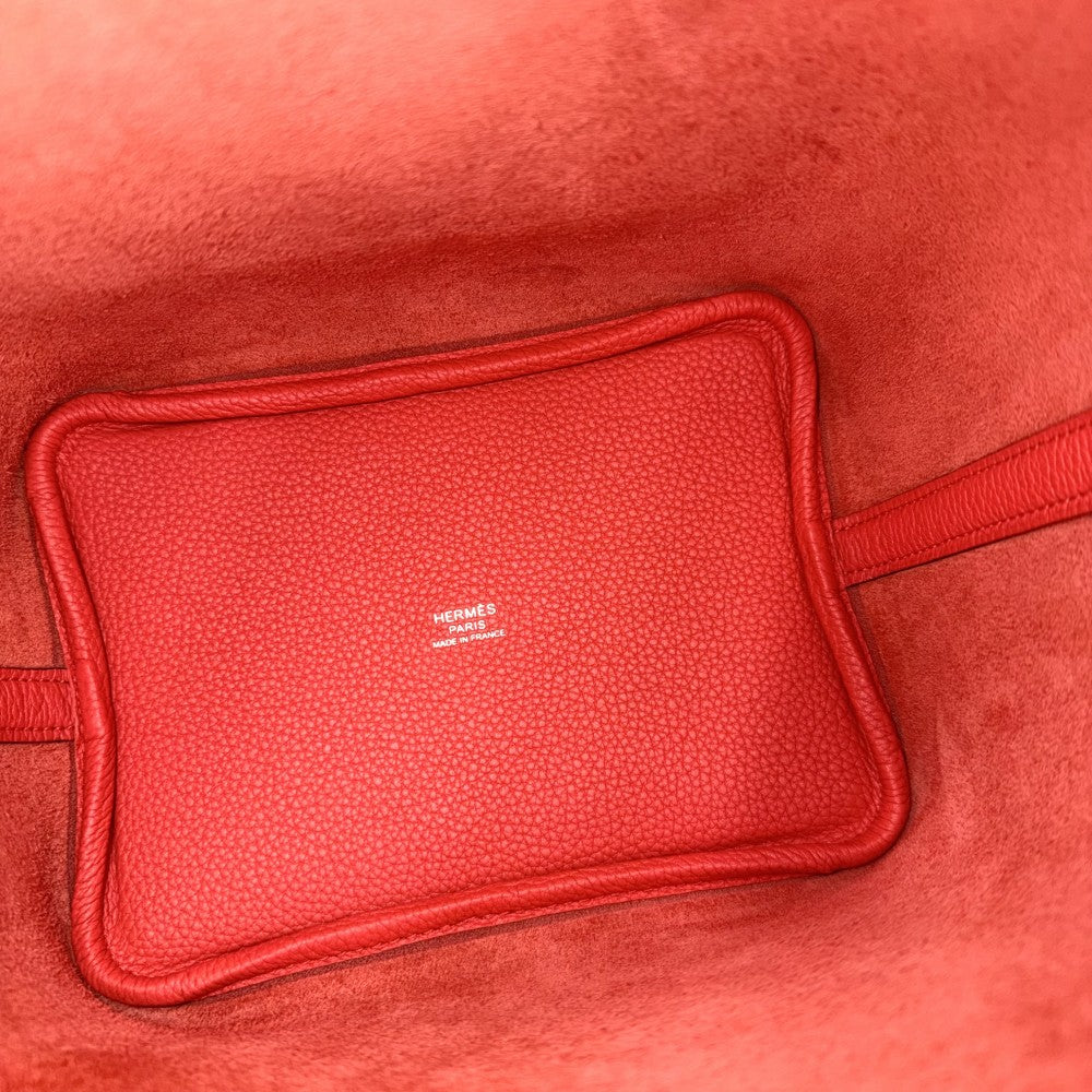 HERMES エルメス ハンドバッグ ピコタンロックPM D刻印 トリヨンクレマンス オレンジ系 シルバー金具 レディース 2019年【中古品】