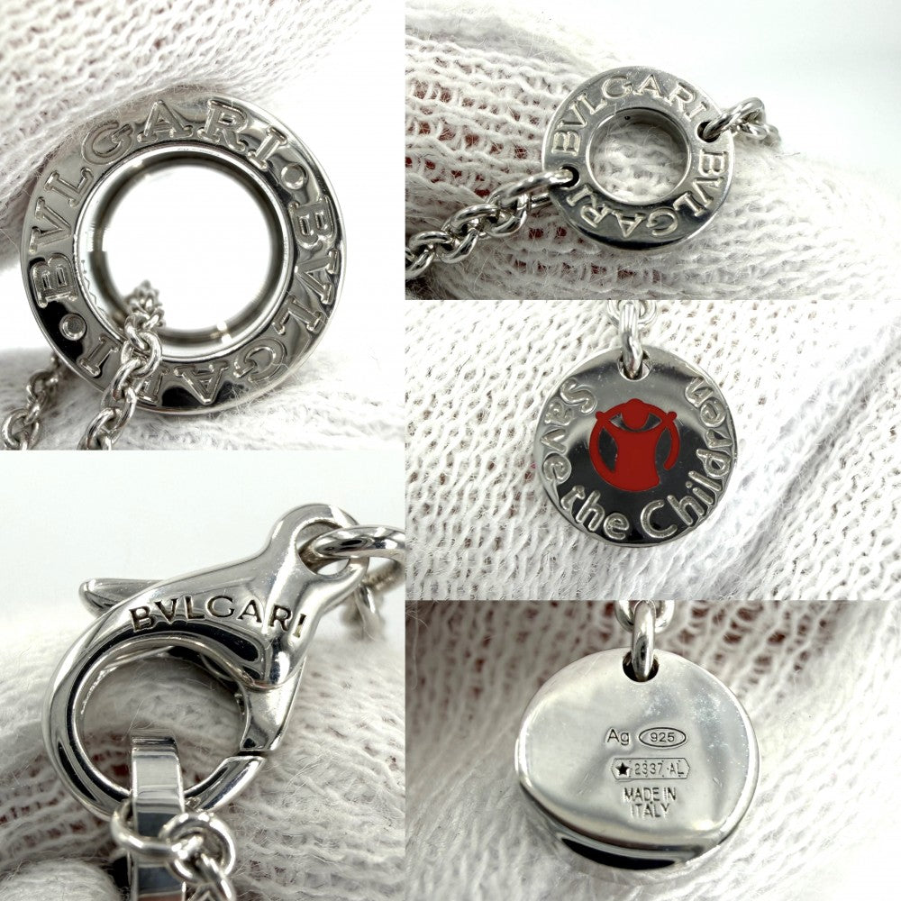 BVLGARI ブルガリ ネックレス ビーゼロワン セーブ・ザ・チルドレン ジュエリー アクセサリー シルバー925 ユニセックス 約10.5g【中古品】