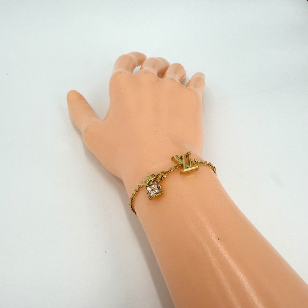 LOUIS VUITTON ルイヴィトン ブレスレット モノグラムフラワー ルルグラム アクセサリー M00801 ゴールド レディース 約5.0g【中古品】