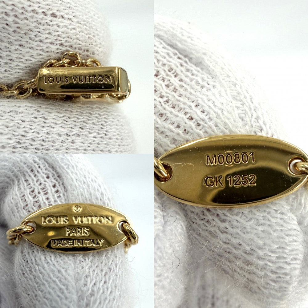 LOUIS VUITTON ルイヴィトン ブレスレット モノグラムフラワー ルルグラム アクセサリー M00801 ゴールド レディース 約5.0g【中古品】