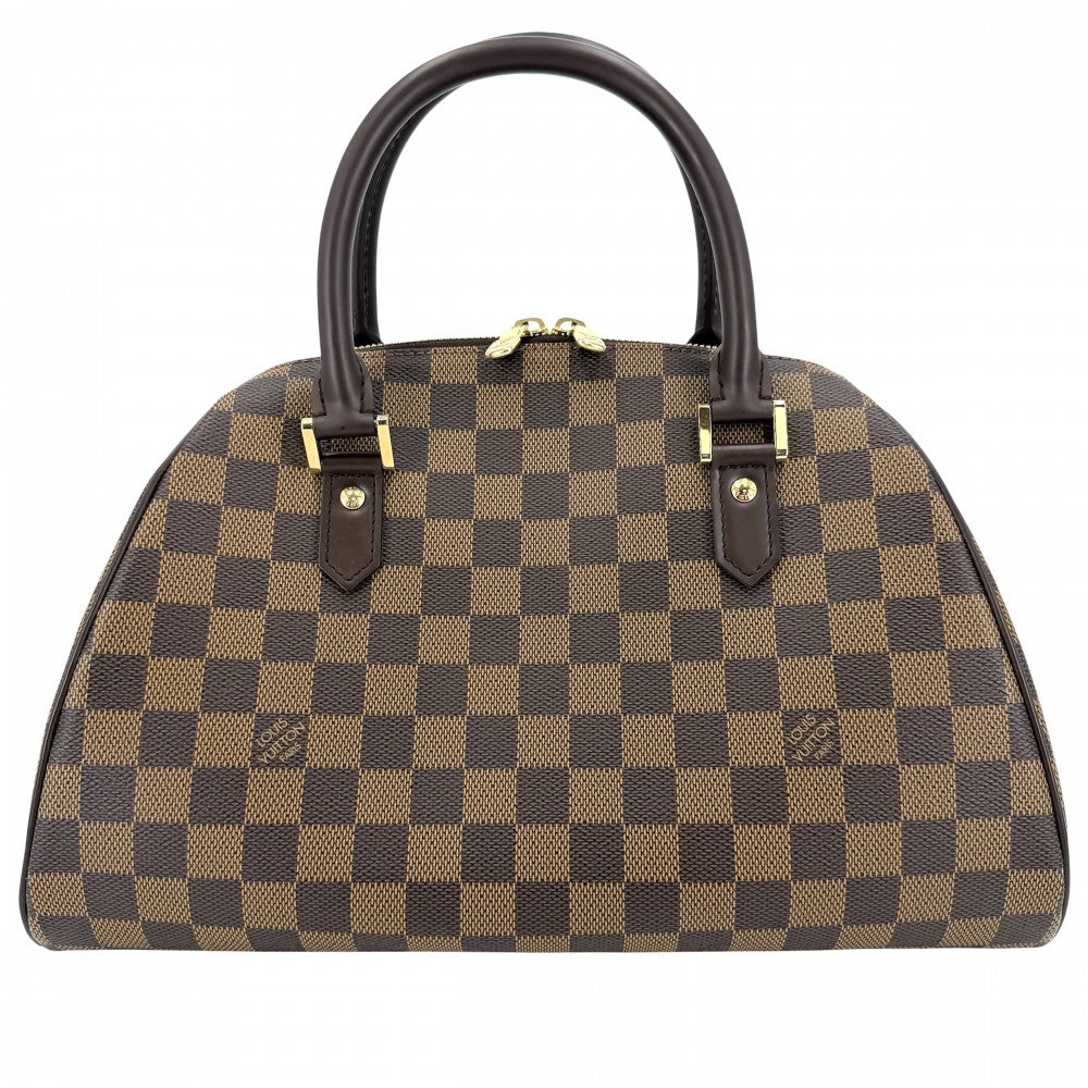 LOUIS VUITTON ルイヴィトン ハンドバッグ リベラMM ミニボストンバッグ N41434 ダミエキャンバス ブラウン 茶 ゴールド金具 レディース【中古品】