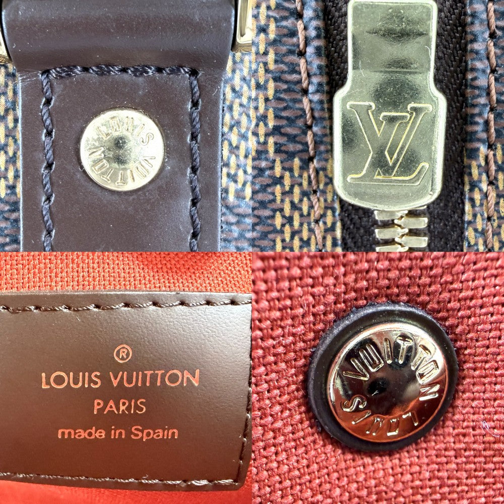 LOUIS VUITTON ルイヴィトン ハンドバッグ リベラMM ミニボストンバッグ N41434 ダミエキャンバス ブラウン 茶 ゴールド金具 レディース【中古品】