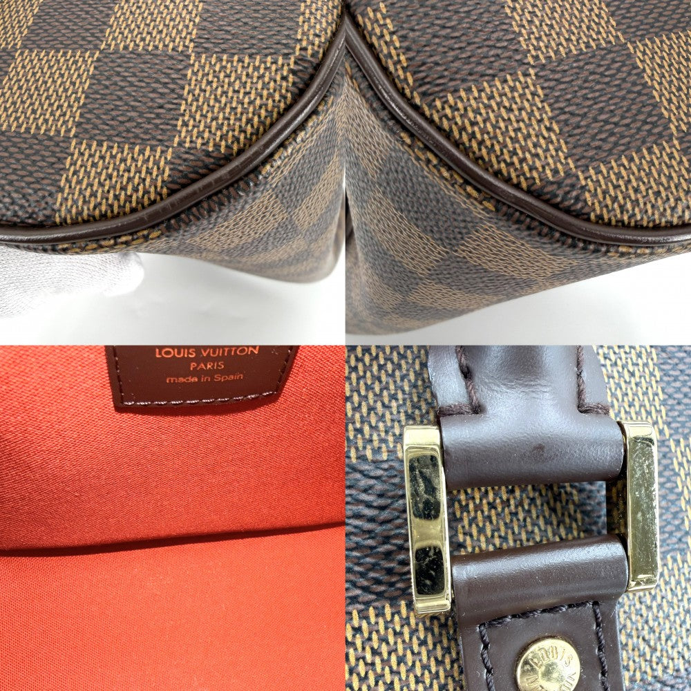 LOUIS VUITTON ルイヴィトン ハンドバッグ リベラMM ミニボストンバッグ N41434 ダミエキャンバス ブラウン 茶 ゴールド金具 レディース【中古品】