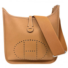 HERMES エルメス ショルダーバッグ エブリンPM 3 Evelyne K刻印 レザー ブラウン 茶 シルバー金具 レディース 2025年【中古品】