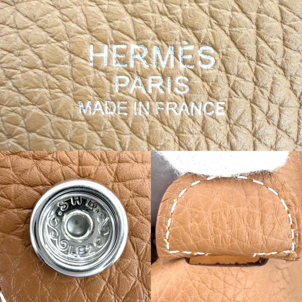 HERMES エルメス ショルダーバッグ エブリンPM 3 Evelyne K刻印 レザー ブラウン 茶 シルバー金具 レディース 2025年【中古品】