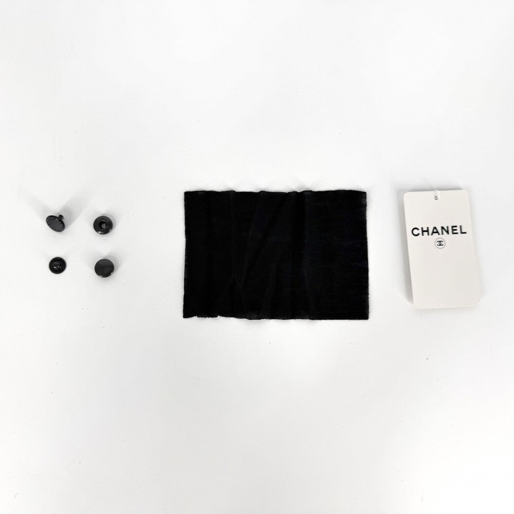 CHANEL シャネル パンツ プリーツ ボトムス ズボン アパレル ヴィンテージ 服 38 ブラック 黒 ポリエステル ウール レディース【中古品】