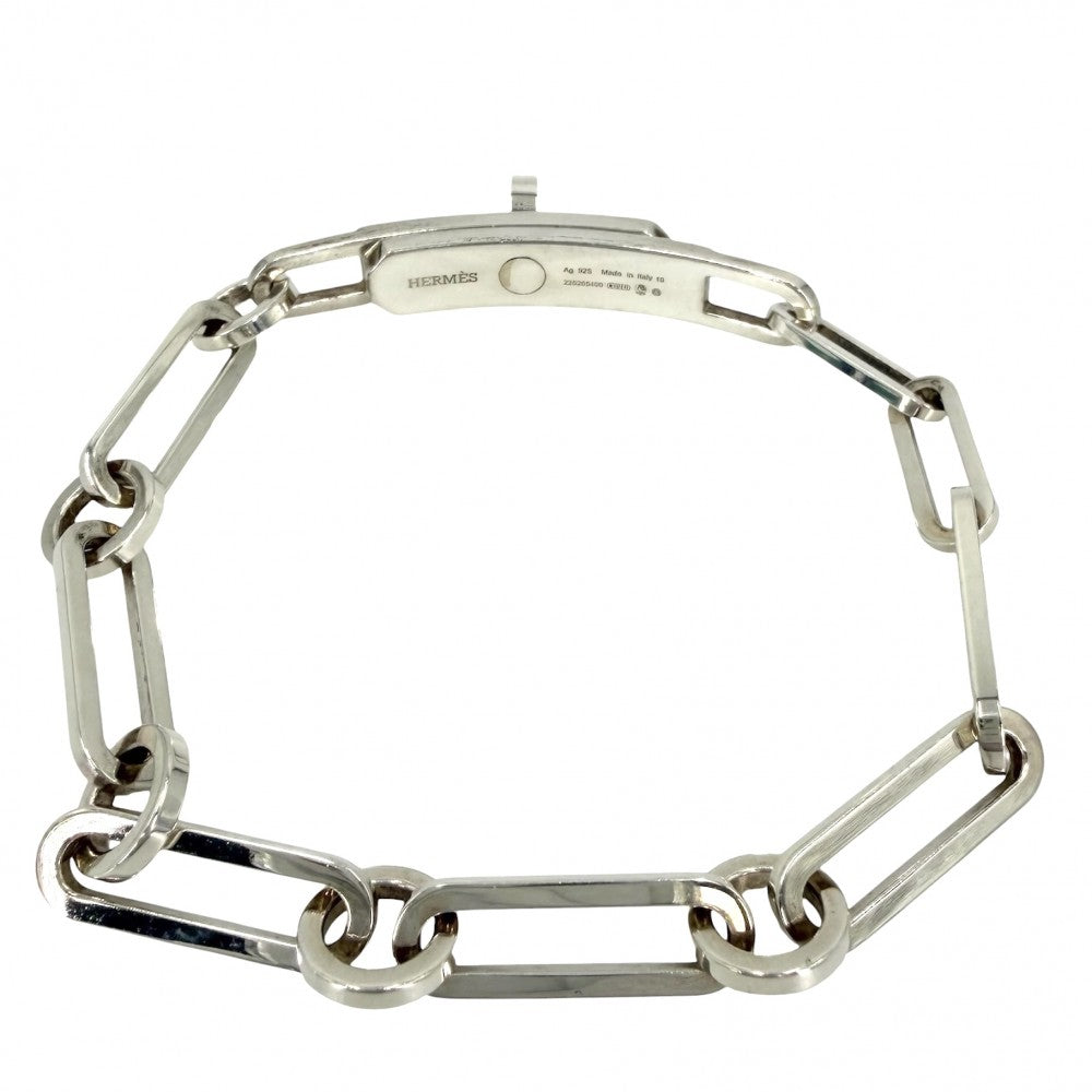 HERMES エルメス ブレスレット チェーン ケリーシェーヌシンプルトゥール アクセサリー ジュエリー 19サイズ シルバー925 メンズ 約26.3g【中古品】