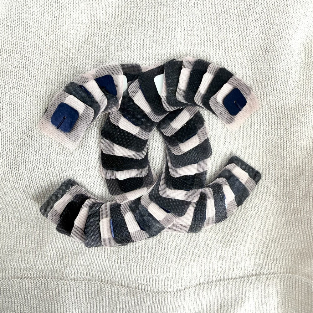 CHANEL シャネル トップス ココマーク 半袖ニット アパレル 服 36 ベージュ 夏 カシミヤ シルク レディース【中古品】
