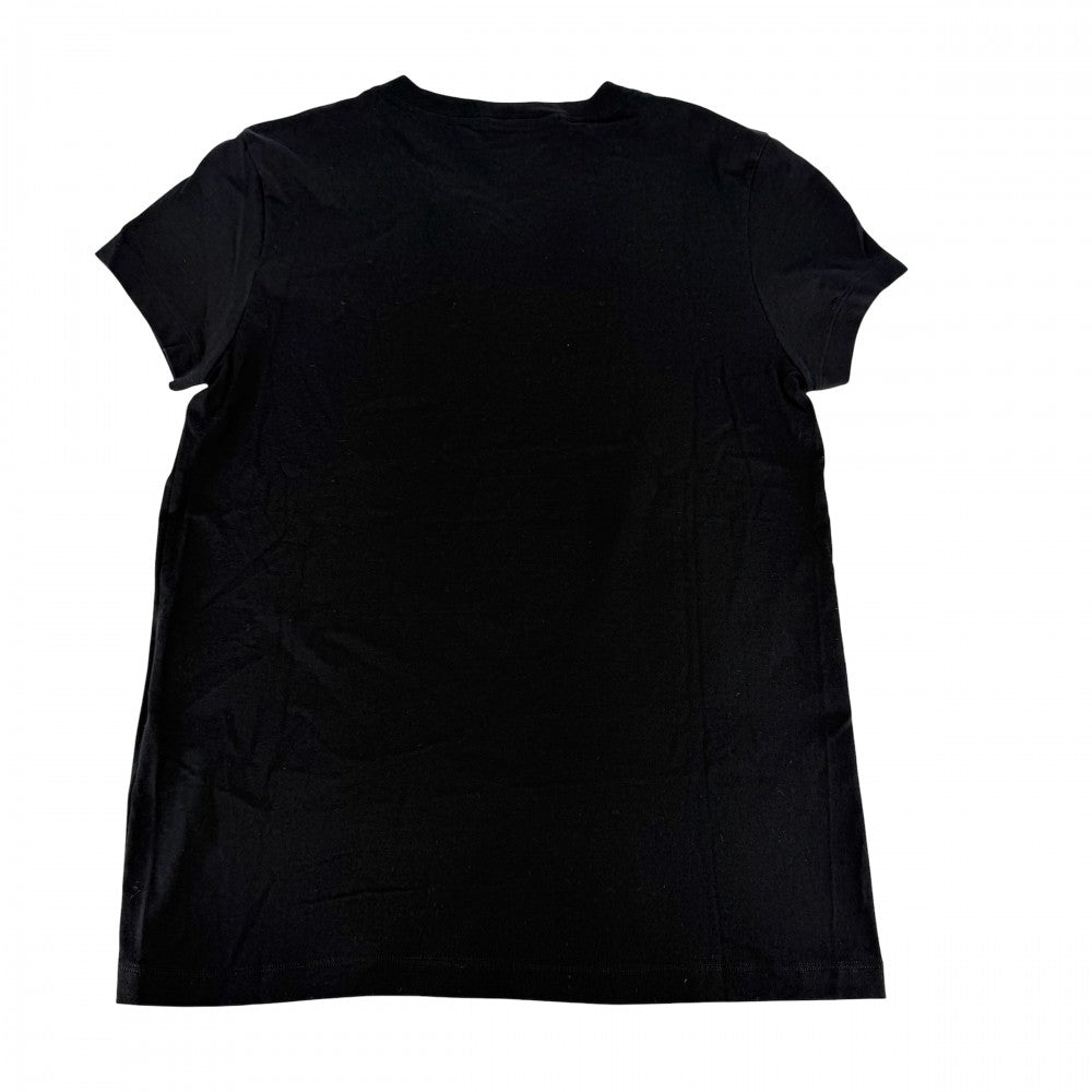CHANEL シャネル 半袖Ｔシャツ ココマーク コサージュ付き アパレル 服 トップス 38 ブラック 黒 夏 コットン レディース【中古品】