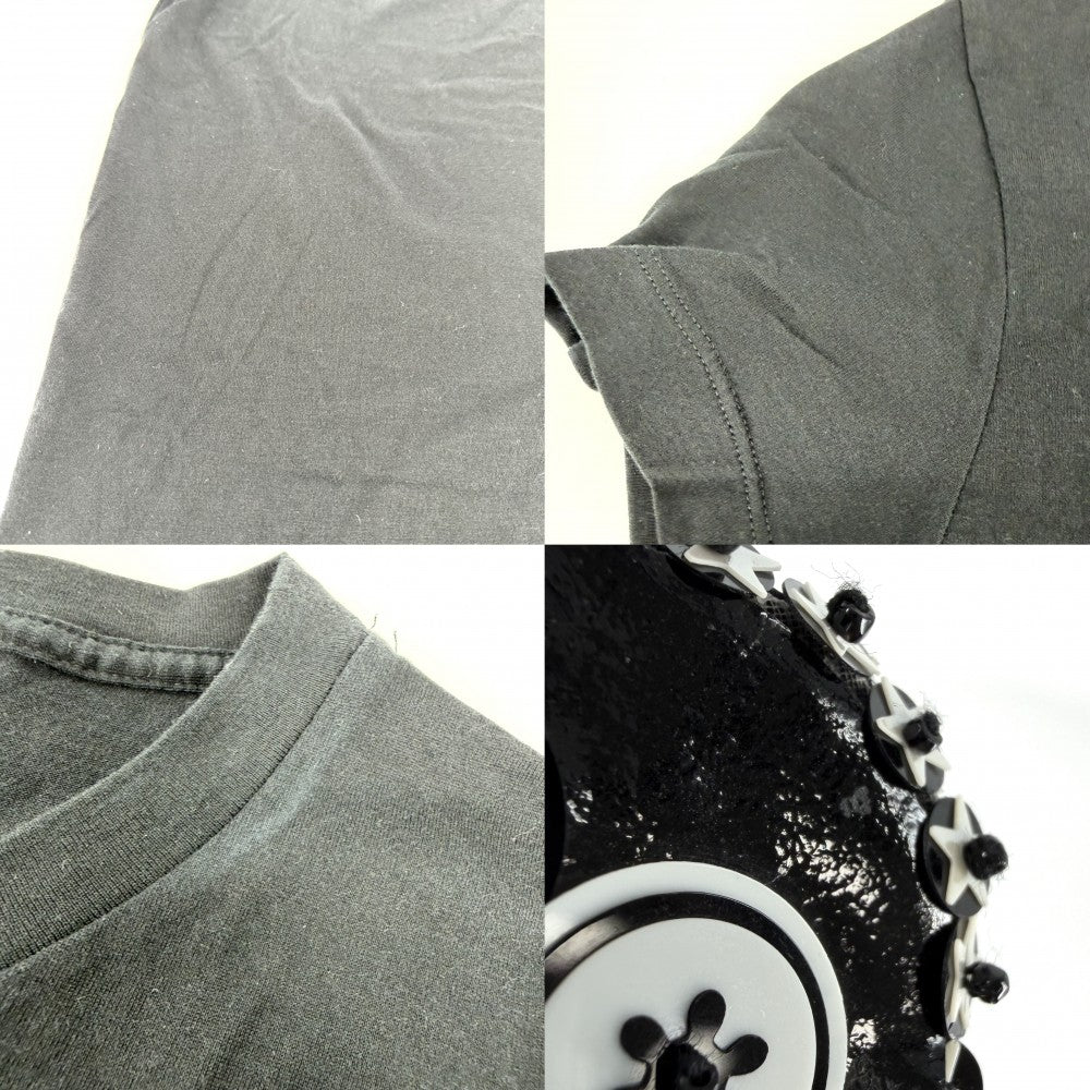 CHANEL シャネル 半袖Ｔシャツ ココマーク コサージュ付き アパレル 服 トップス 38 ブラック 黒 夏 コットン レディース【中古品】