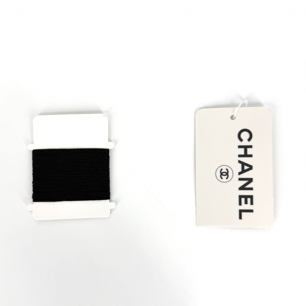 CHANEL シャネル タンクトップ ノースリーブ アパレル 服 トップス 42 ブラック 黒 夏 コットン レディース【中古品】