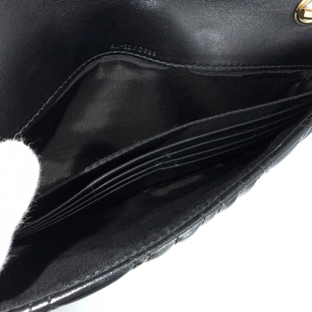 Salvatore Ferragamo サルヴァトーレフェラガモ ショルダーバッグ ガンチーニ チェーンショルダー レザー ブラック 黒 ゴールド金具 レディース【中古品】