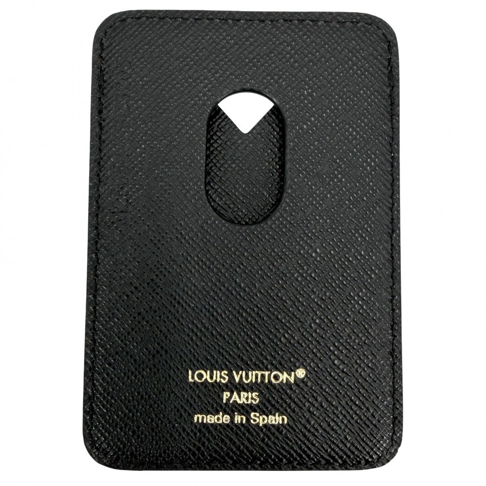 LOUIS VUITTON ルイヴィトン カードケース モノグラムリバース ポルト カルト･マグネット 名刺入れ 定期入れ 小物 M25654 ブラウン 茶 ブラック 黒 メンズ【中古品】