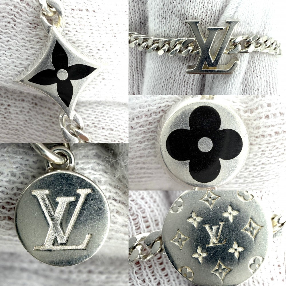 LOUIS VUITTON ルイヴィトン ネックレス LV スパイクチャーム アクセサリー メンズ レディース シルバー925 M01717 ユニセックス 約24.2g【中古品】