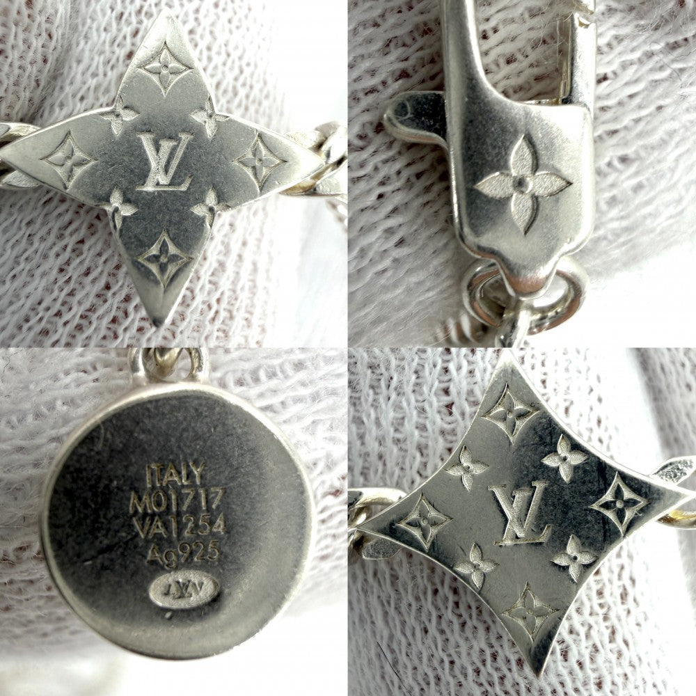 LOUIS VUITTON ルイヴィトン ネックレス LV スパイクチャーム アクセサリー メンズ レディース シルバー925 M01717 ユニセックス 約24.2g【中古品】