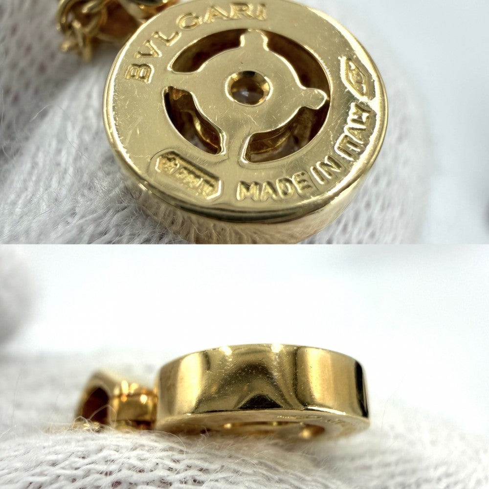 BVLGARI ブルガリ ネックレス ブルガリブルガリ 1Pダイヤ ジュエリー アクセサリー 18金YG Au750 K18イエローゴールド ダイヤモンド レディース 約8.4g【中古品】