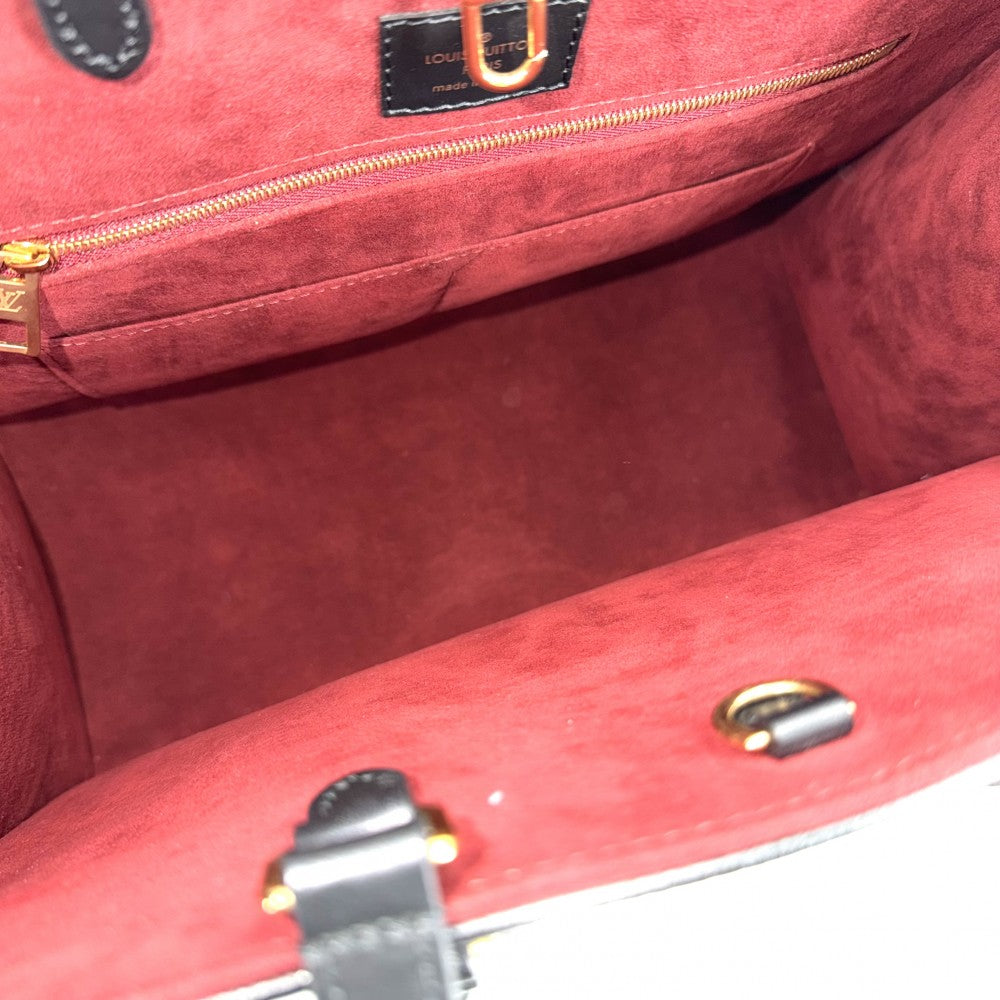 LOUIS VUITTON ルイヴィトン 2WAY バイカラーモノグラムアンプラント オンザゴーMM ハンドバッグ トートバッグ 黒 M45495 ブラック 黒 ベージュ ゴールド金具 レディース【中古品】