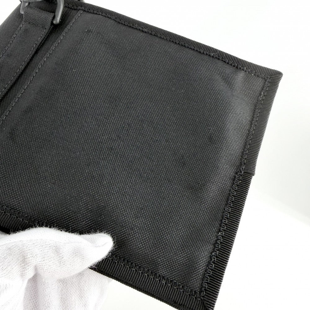 BALENCIAGA バレンシアガ ショルダーバッグ エクスプローラースモールポーチ サコッシュ 小さめ アップリケ ワッペン 655982 レザー ブラック 黒 ブラック金具 メンズ【中古品】