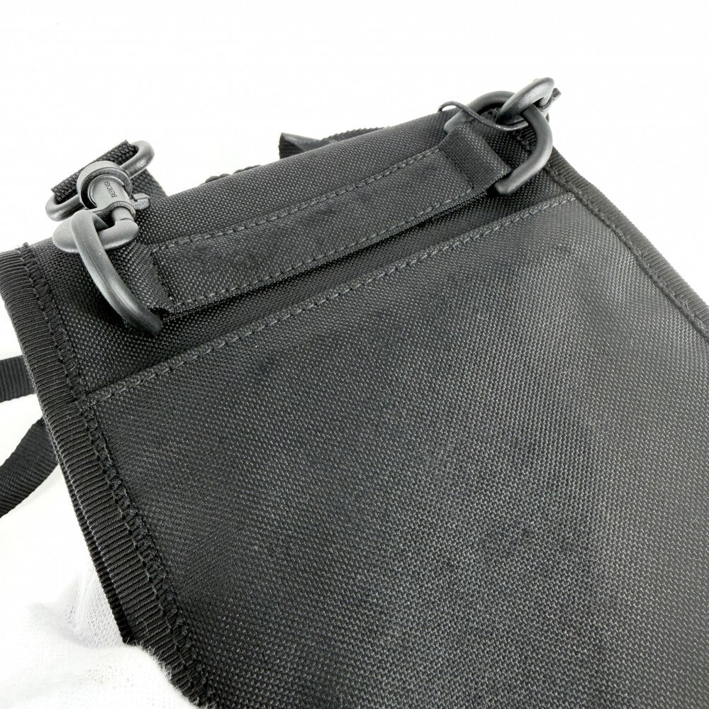 BALENCIAGA バレンシアガ ショルダーバッグ エクスプローラースモールポーチ サコッシュ 小さめ アップリケ ワッペン 655982 レザー ブラック 黒 ブラック金具 メンズ【中古品】