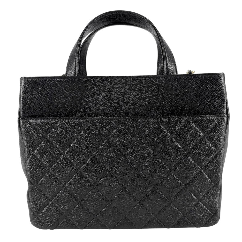 CHANEL シャネル 2WAY マトラッセ ビジネスアフィニティ ハンドバッグ チェーンショルダーバッグ キャビアスキン ブラック 黒 ゴールド金具 レディース【中古品】