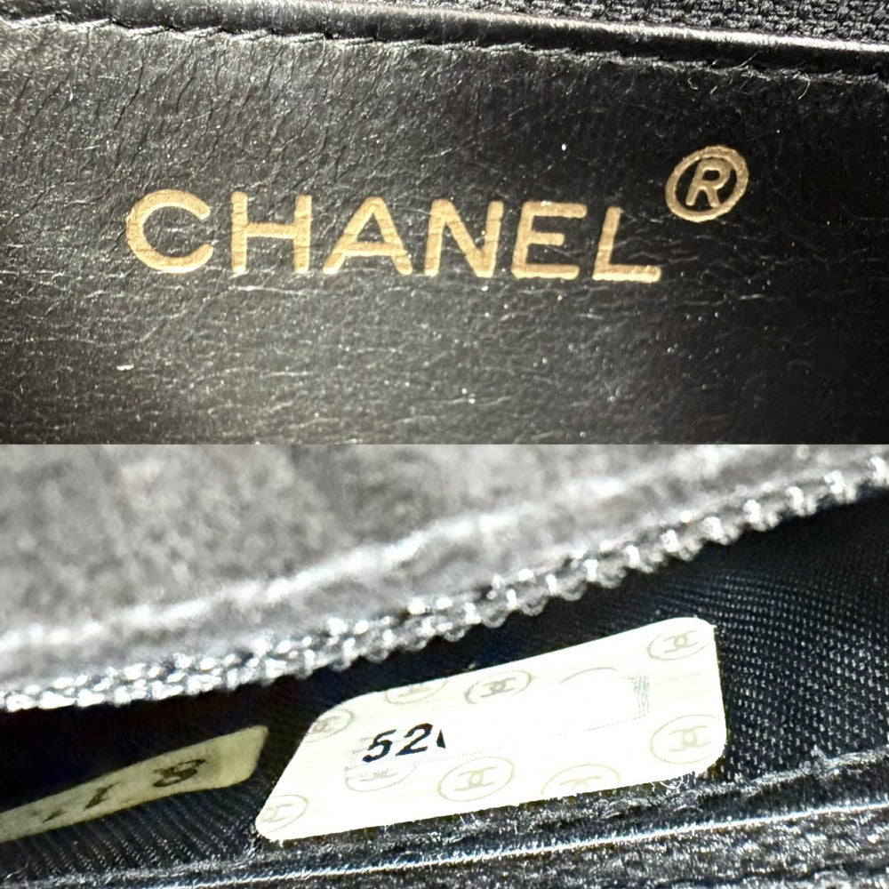 CHANEL シャネル ハンドバッグ ココマーク ミニバッグ スエード ヴィンテージ ベロア ブラック 黒 ゴールド金具 レディース【中古品】