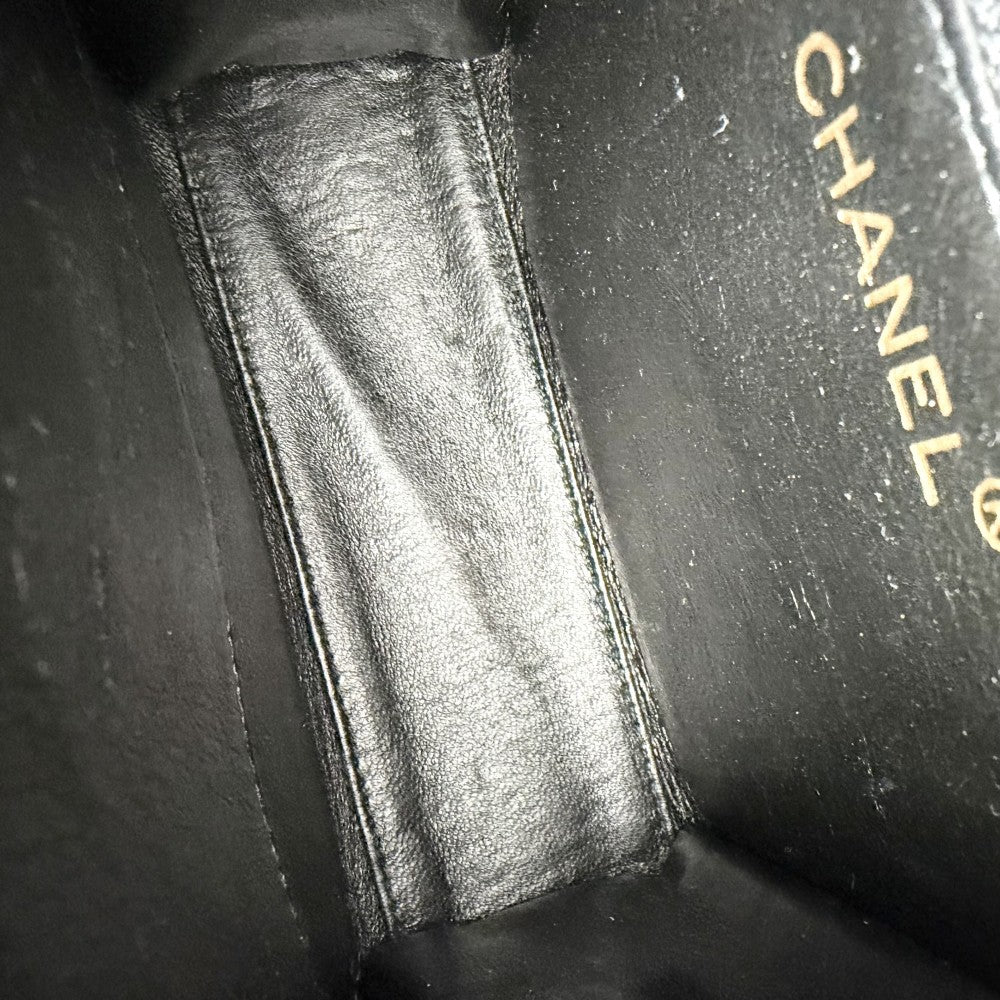 CHANEL シャネル ハンドバッグ ココマーク ミニバッグ スエード ヴィンテージ ベロア ブラック 黒 ゴールド金具 レディース【中古品】