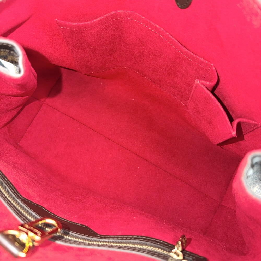 LOUIS VUITTON ルイヴィトン トートバッグ ハムステッドMM ハンドバッグ N51204 ダミエキャンバス ブラウン 茶 ゴールド金具 レディース【中古品】