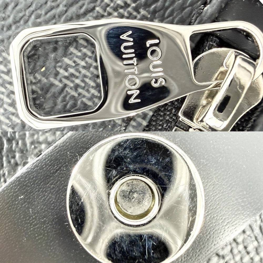 LOUIS VUITTON ルイヴィトン メッセンジャーバッグ クリストファー メッセンジャー ショルダーバッグ N41500 ダミエグラフィットキャンバス ブラック 黒 シルバー金具 メンズ【中古品】