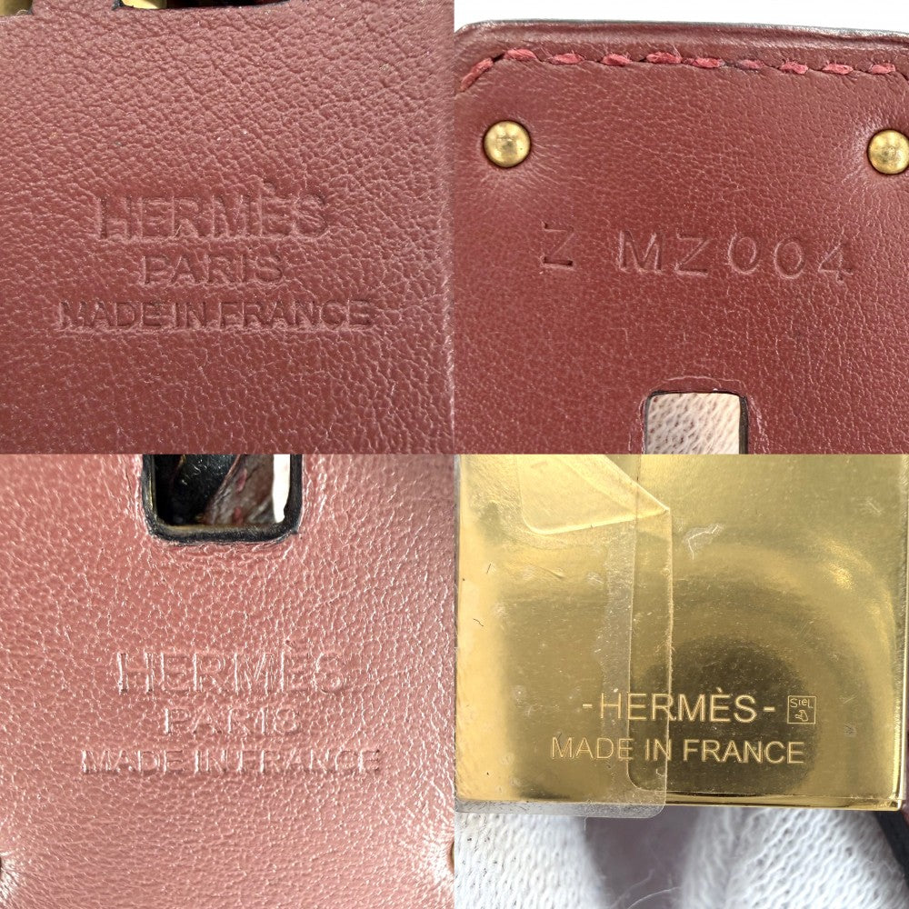 HERMES エルメス ネックレス オーケリーGM ペンダント アクセサリー ロングネックレス レザー Z刻印 ブラウン系 ゴールド金具 レディース 2021年【中古品】