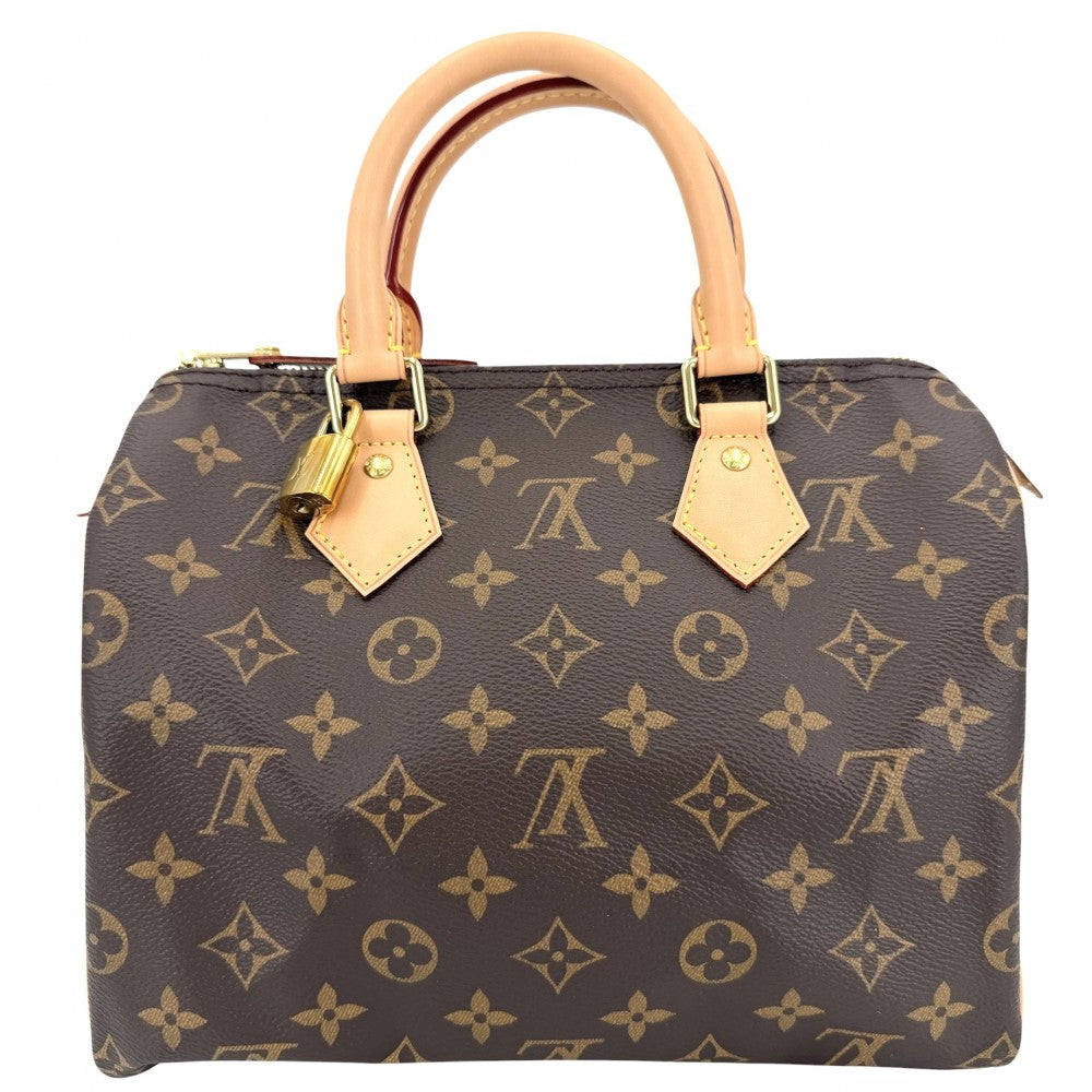 LOUIS VUITTON ルイヴィトン ハンドバッグ モノグラム スピーディ25 ミニボストンバッグ Speedy25 M41109 ブラウン 茶 ゴールド金具 レディース【中古品】