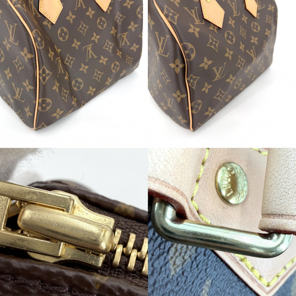 LOUIS VUITTON ルイヴィトン ハンドバッグ モノグラム スピーディ25 ミニボストンバッグ Speedy25 M41109 ブラウン 茶 ゴールド金具 レディース【中古品】