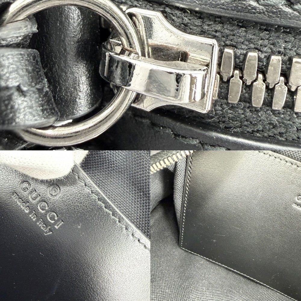 GUCCI グッチ ショルダーバッグ GGマーモント スモール カメラバッグ キルティング 447632 レザー ブラック 黒 ブラック金具 レディース【中古品】
