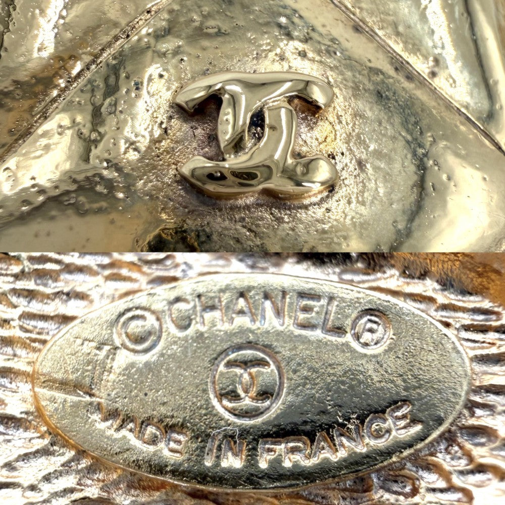 CHANEL シャネル バングル ブレスレット ココマーク アクセサリー ヴィンテージ マトラッセ GP ゴールド レディース 約89.8g【中古品】