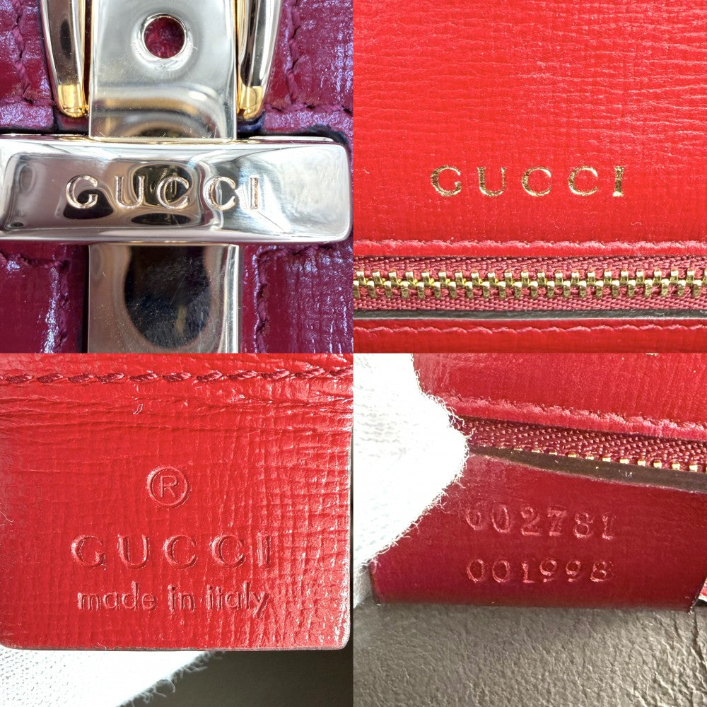 GUCCI グッチ 2WAY シルヴィ ハンドバッグ ショルダーバッグ 602781 レザー レッド 赤 ゴールド金具 レディース【中古品】