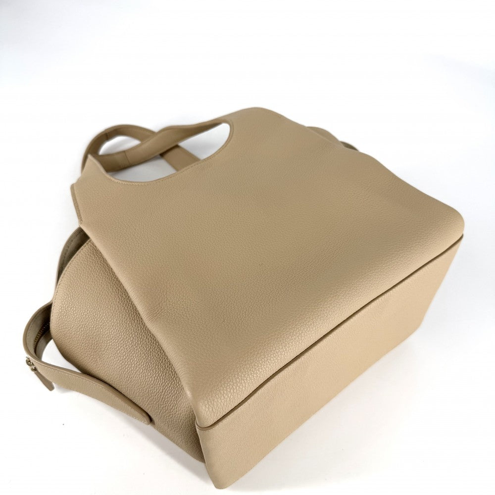 ハンドバッグ THE ROW ザロウ TR1 トートバッグ レザー ベージュ ゴールド金具 レディース【中古品】