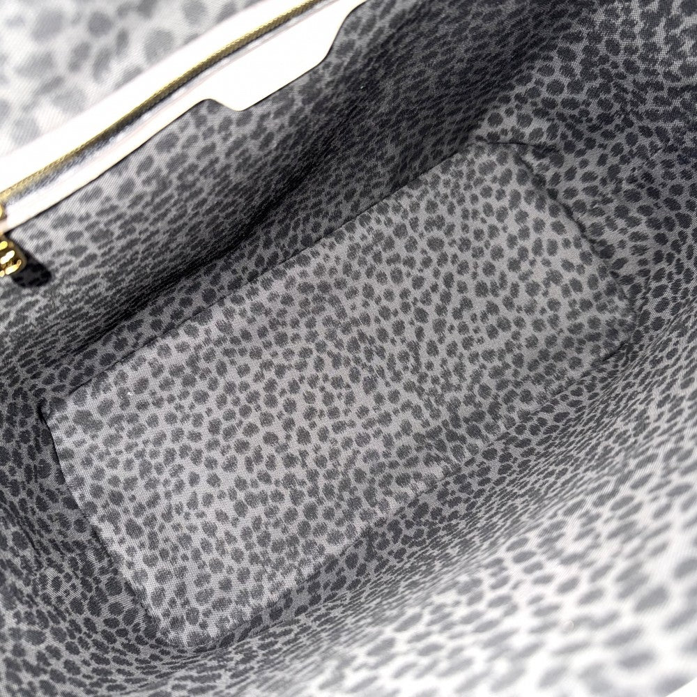 LOUIS VUITTON ルイヴィトン トートバッグ ネヴァーフルMM ハンドバッグ ワイルドアットハート レオパード アイボリー M45819 クレーム ブラック 黒 ゴールド金具 レディース【中古品】