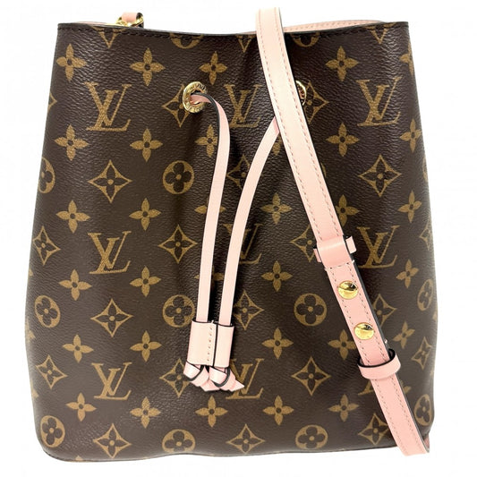 LOUIS VUITTON ルイヴィトン ショルダーバッグ ネオノエ ブラウン 茶 ピンク N40198 モノグラムキャンバス ヴィーナス ゴールド金具 レディース【中古品】