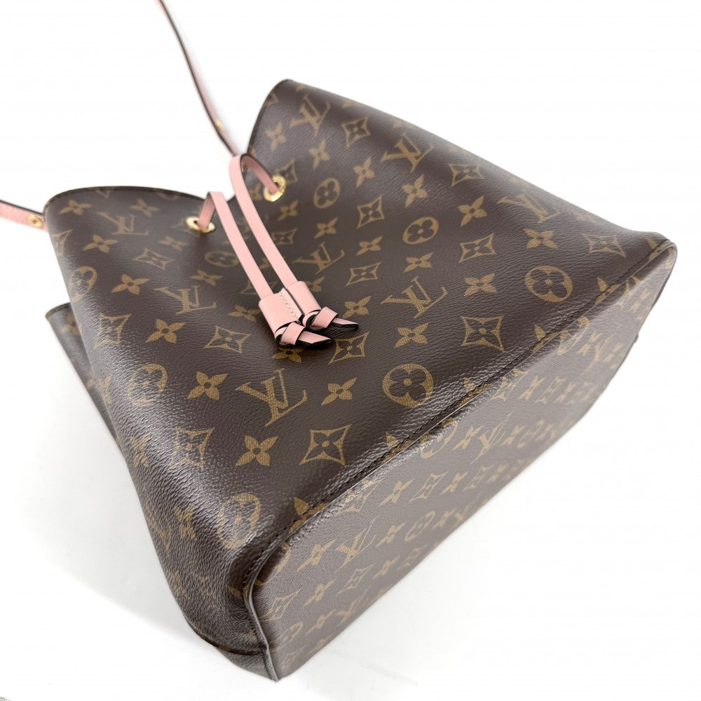 LOUIS VUITTON ルイヴィトン ショルダーバッグ ネオノエ ブラウン 茶 ピンク N40198 モノグラムキャンバス ヴィーナス ゴールド金具 レディース【中古品】