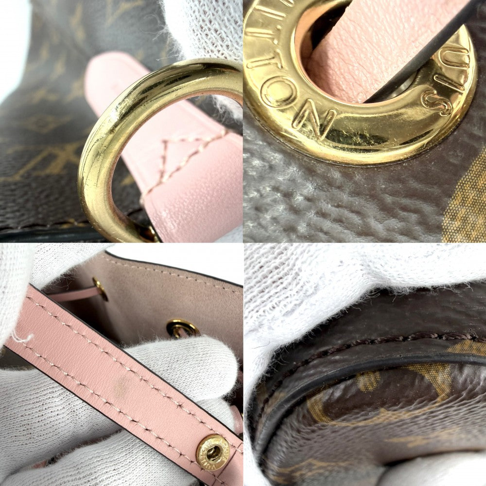 LOUIS VUITTON ルイヴィトン ショルダーバッグ ネオノエ ブラウン 茶 ピンク N40198 モノグラムキャンバス ヴィーナス ゴールド金具 レディース【中古品】