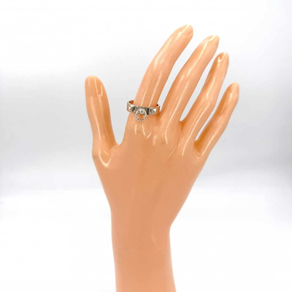HERMES エルメス 指輪 コリエドシアンリング アクセサリー ジュエリー 小物 57サイズ シルバー925 約16.5号 シルバー レディース 約4.9g【中古品】