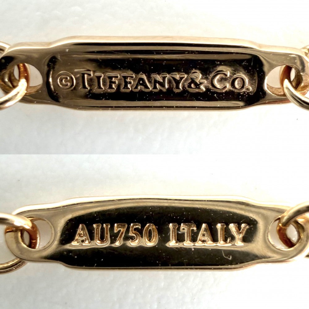 TIFFANY&Co. ティファニー ネックレス Tスマイル ミニペンダント ジュエリー 18金PG Au750 アクセサリー K18ピンクゴールド レディース 約2.3g【中古品】