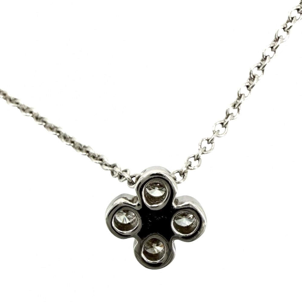 TIFFANY&Co. ティファニー ネックレス ベゼルセット アクセサリー ジュエリー Pt950プラチナ ダイヤモンド レディース 約3.2g【中古品】