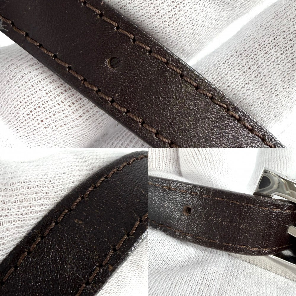 FENDI フェンディ ショルダーバッグ ズッカ ワンショルダー キャンバス レザー ブラウン 茶 シルバー金具 レディース【中古品】