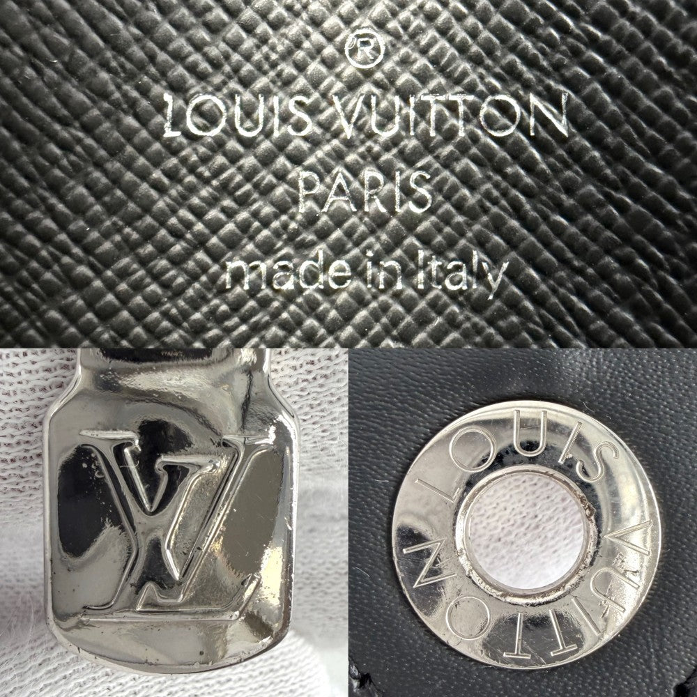 LOUIS VUITTON ルイヴィトン クラッチバッグ ダミエグラフィット ポシェット･ヴォワヤージュ MM セカンドバッグ N41696 ブラック 黒 シルバー金具 メンズ【中古品】