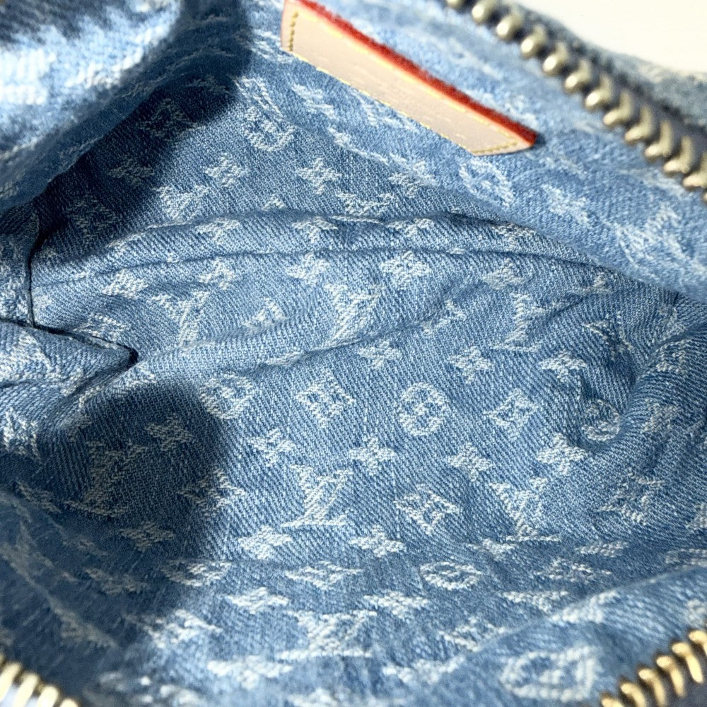LOUIS VUITTON ルイヴィトン ハンドバッグ ポシェットヒルズ ミニバッグ M82949 モノグラムデニム ブルー 青 ゴールド金具 レディース【中古品】