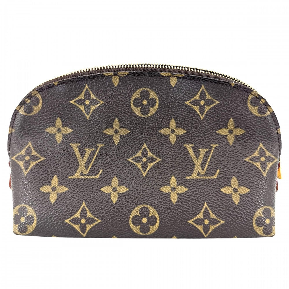 LOUIS VUITTON ルイヴィトン ポーチ モノグラム ポシェットコスメティックPM 化粧ポーチ コスメポーチ 小物入れ M47515 ブラウン 茶 ゴールド金具 レディース【中古品】