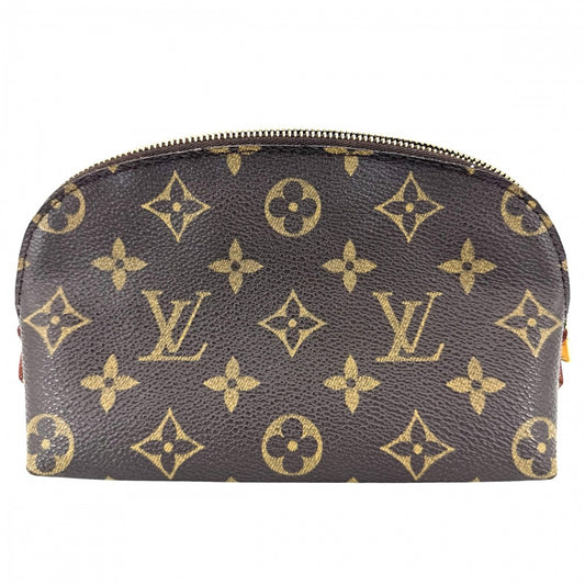 LOUIS VUITTON ルイヴィトン ポーチ モノグラム ポシェットコスメティックPM 化粧ポーチ コスメポーチ 小物入れ M47515 ブラウン 茶 ゴールド金具 レディース【中古品】